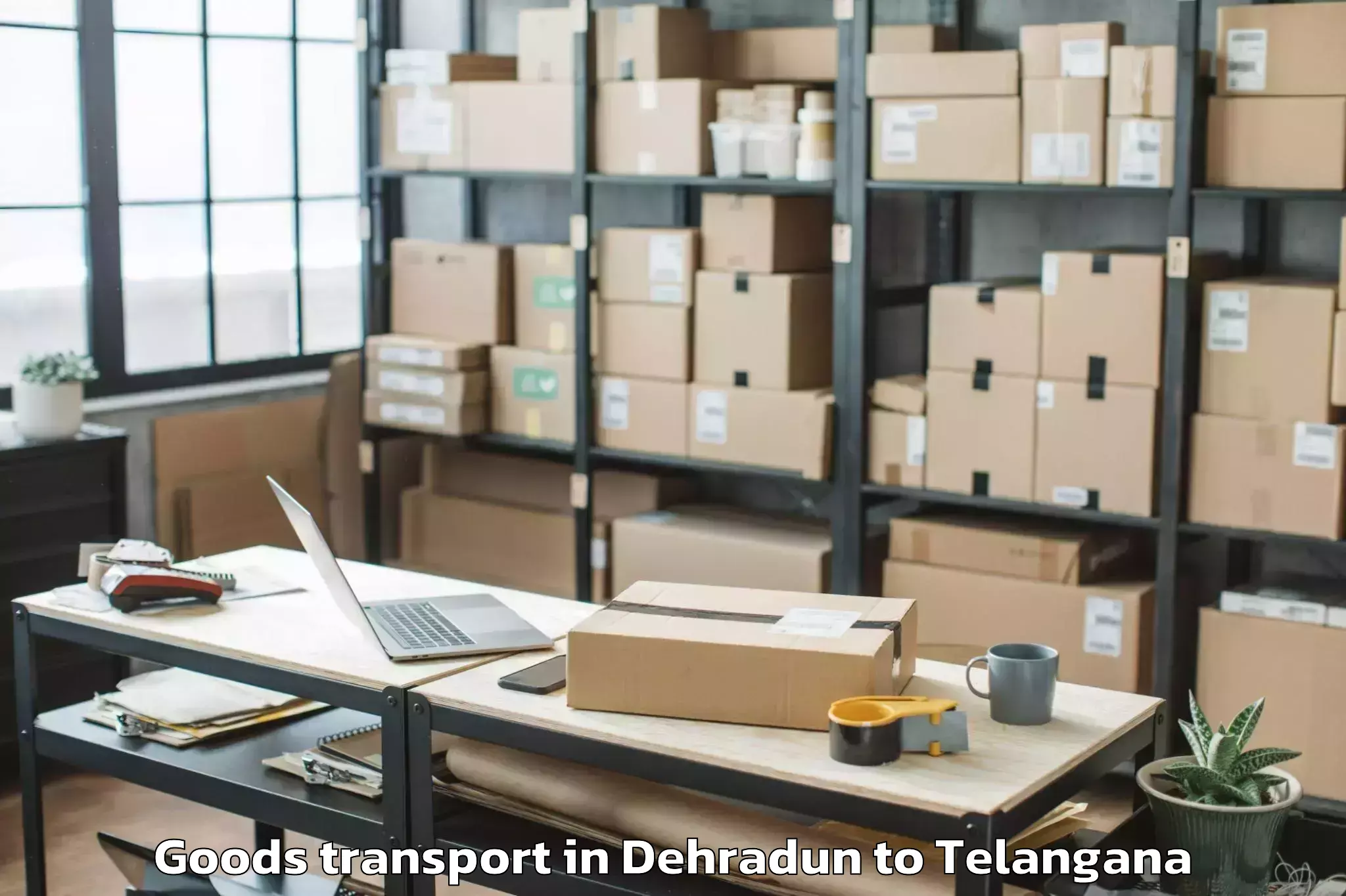 Discover Dehradun to Marriguda Goods Transport